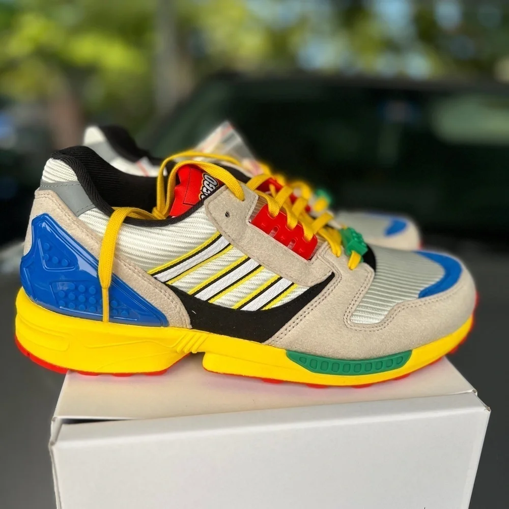 Adidas LEGO x ZX 8000 'A-ZX Series - Mixed Blocks' Size 8.5 NIB - Picture 12 of 15